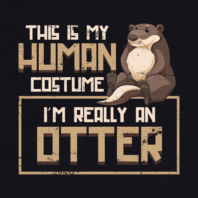 Funny Human Costume Otter by shirtsyoulike